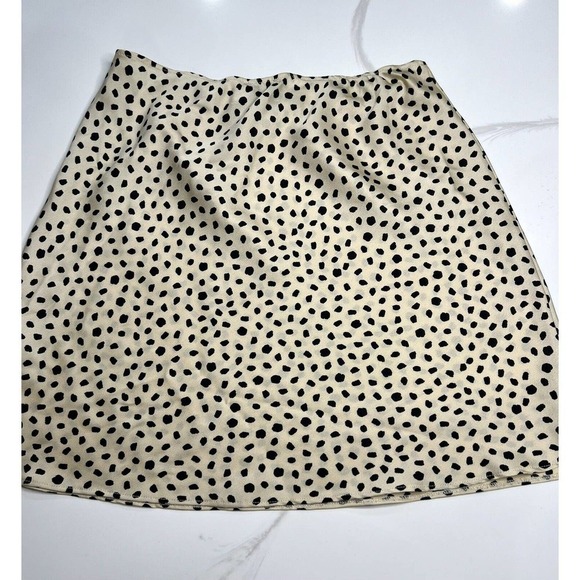 ASOS Mini Slip Skirt Animal Print Size 6 - Picture 3 of 6